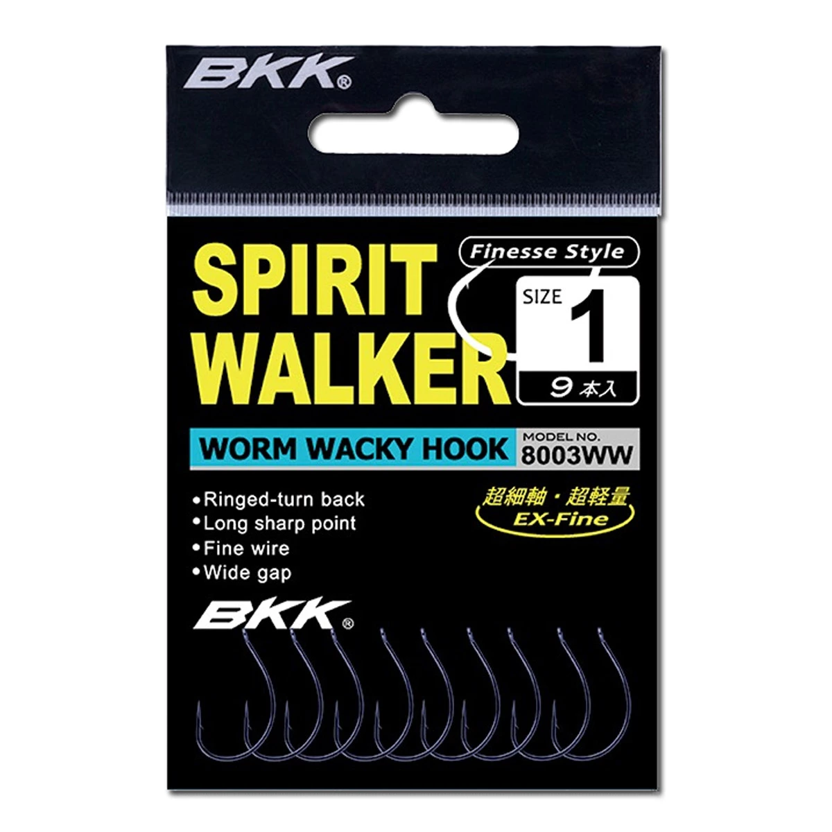 BKK Spirit Walker Worm Wacky Hooks 1 BKK Spirit Walker Worm Wacky Hooks