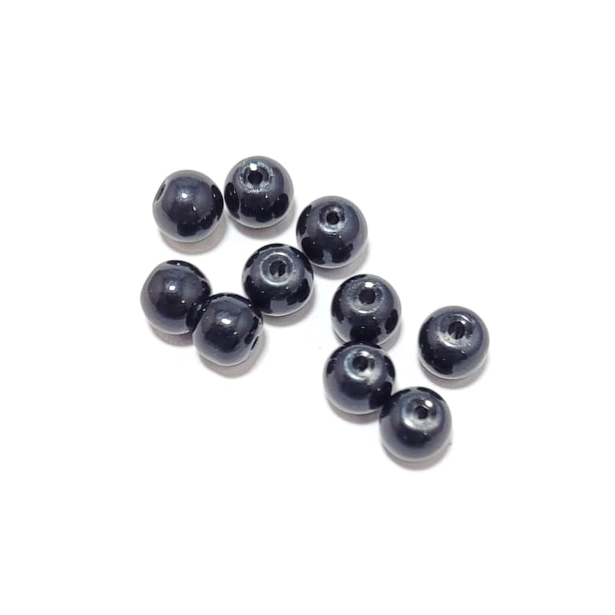 Zunnebeld Glass Beads Black 6 MM 1 Zunnebeld Glass Beads Black 6 MM