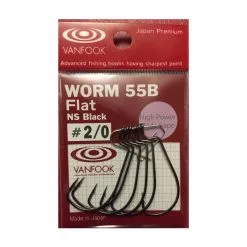 Vanfook Worm 55B Flat Hooks