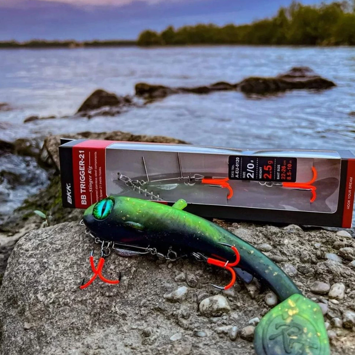 BKK BB Trigger-21 Stinger Rig UVO 3 BKK BB Trigger-21 Stinger Rig UVO - Afbeelding 3