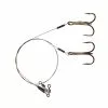 Dragon Single Treble Hook Leader 40CM 18KG Size 1