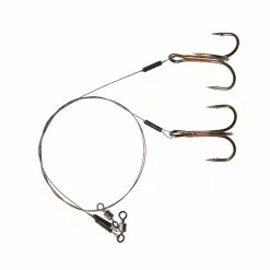Dragon Single Treble Hook Leader 40CM 18KG Size 1/0